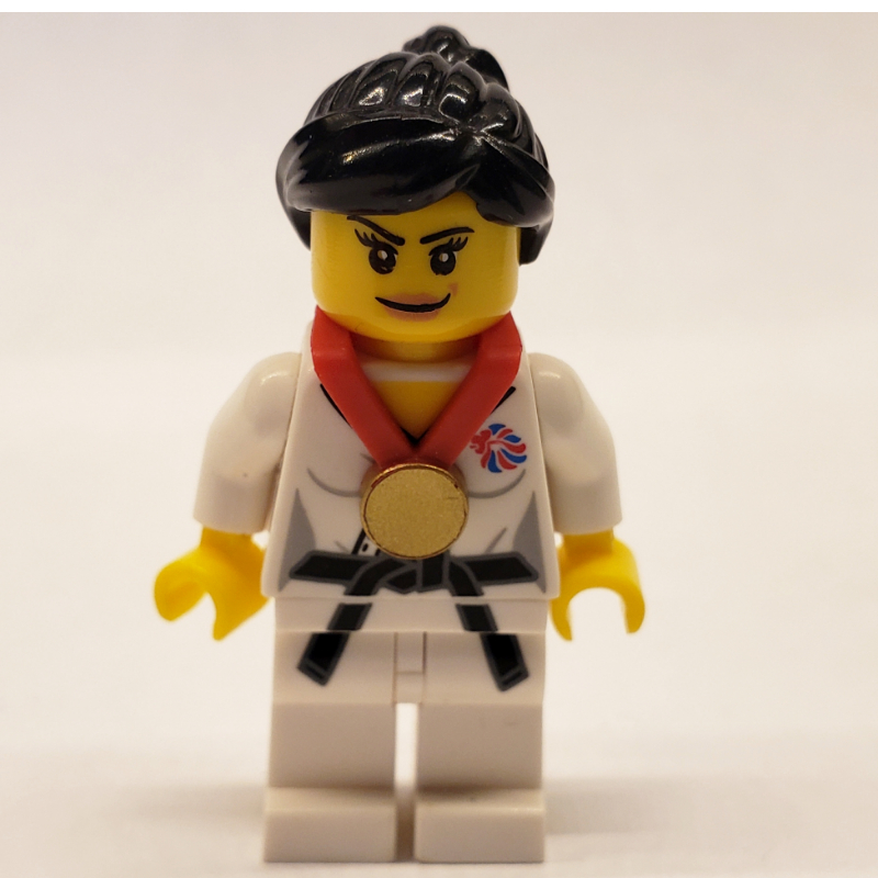 Judo Fighter, Team GB (CMF) — minifigure detail