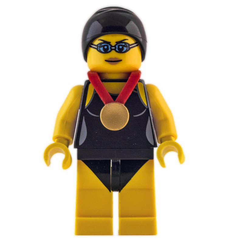 Swimming Champion — minifigure detail