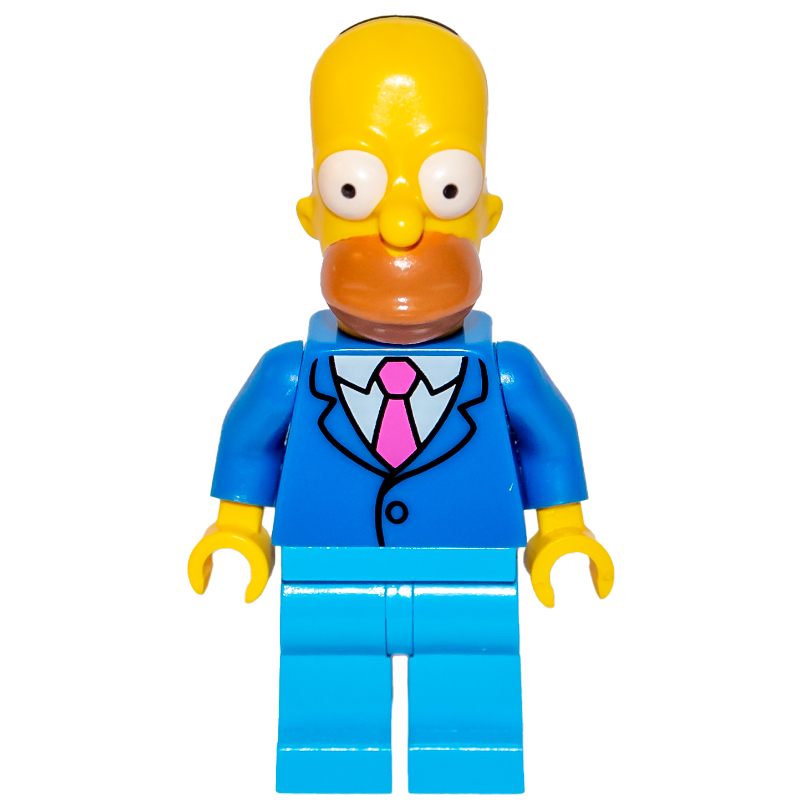 Homer in Suit (CMF) — minifigure detail