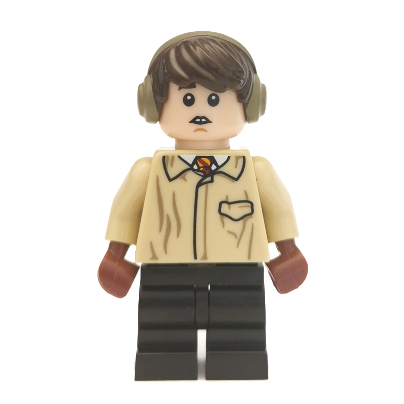 Neville Longbottom, Tan Shirt, Headphones, Medium Legs (CMF) — minifigure detail