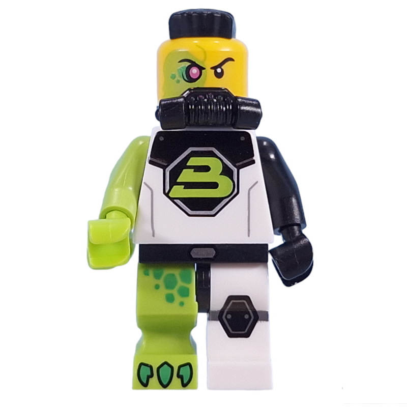 Blacktron Mutant — minifigure detail