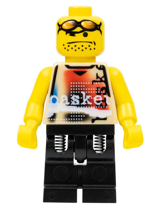 Basketball Player, Tan Torso, Black Legs