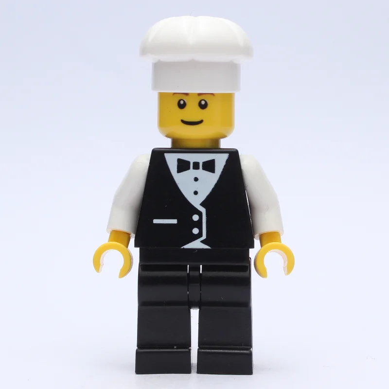 Waiter, Man, Black Suit and Bow Tie, Chef Hat