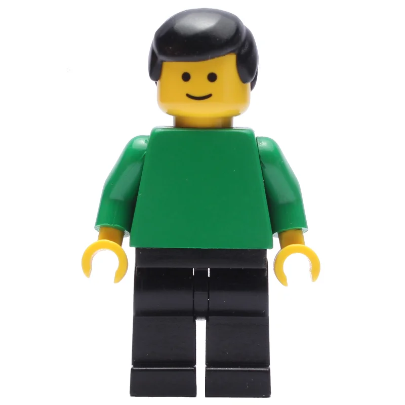 Soccer Referee / Linesmen, Green Torso, Black Legs