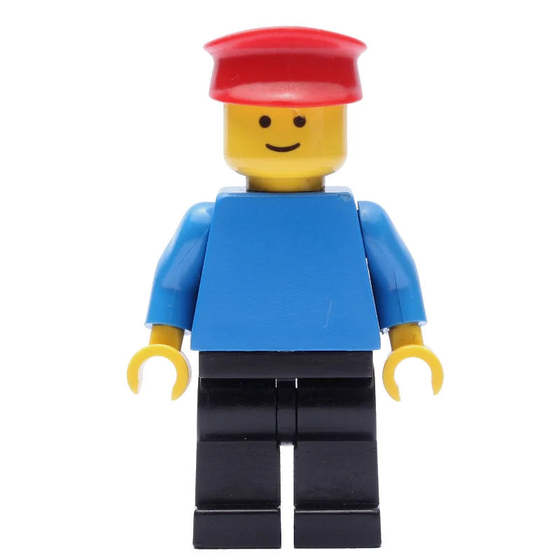 Blue Torso, Black Legs, Red Hat