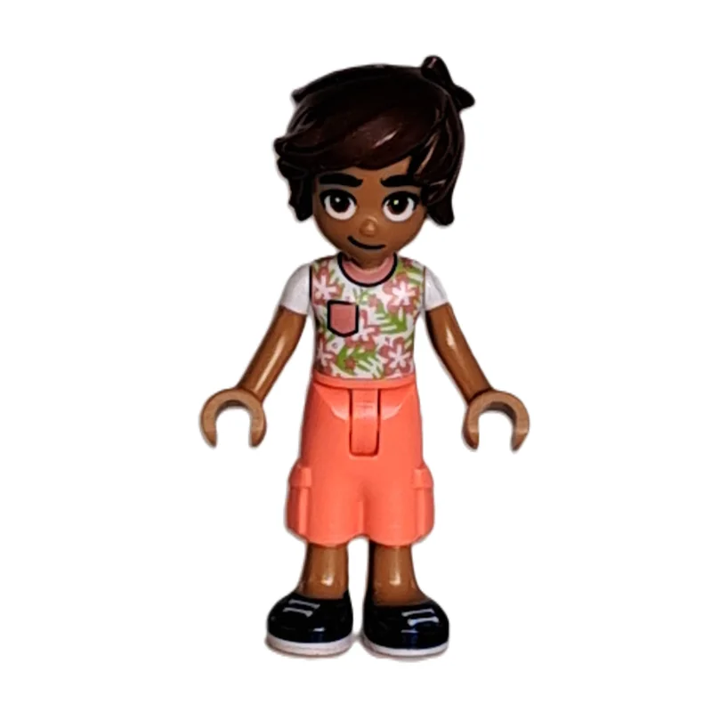 Leo - White/Coral Top, Coral Pants