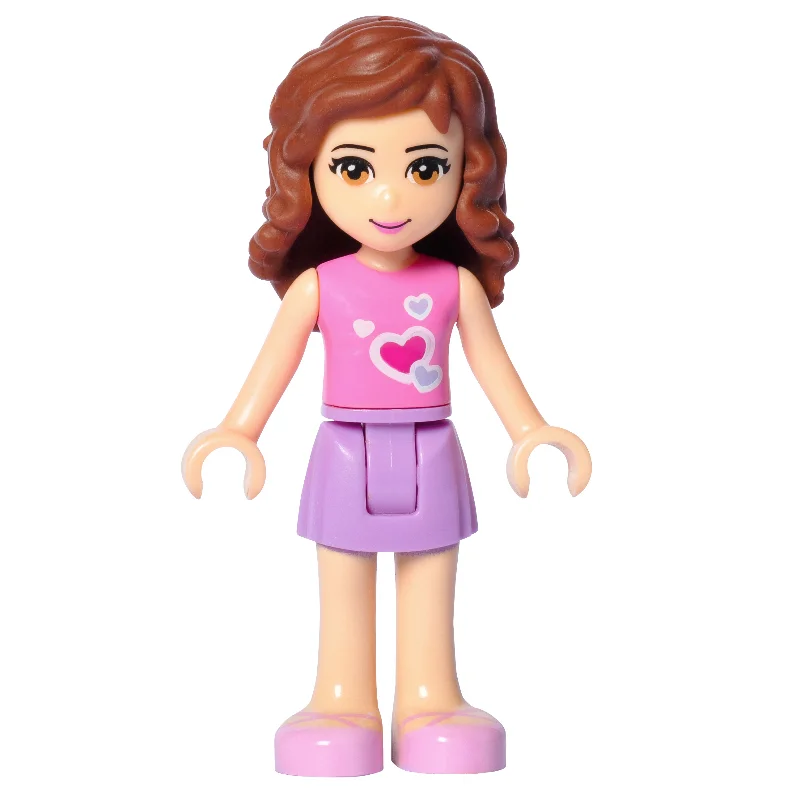 Olivia - Dark Pink Top, Medium Lavender Skirt