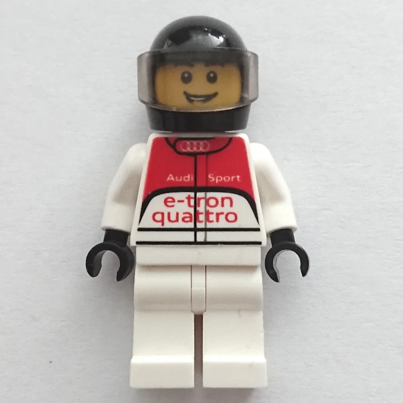 Race Driver, White Torso, White Legs, Black Helmet, Audi