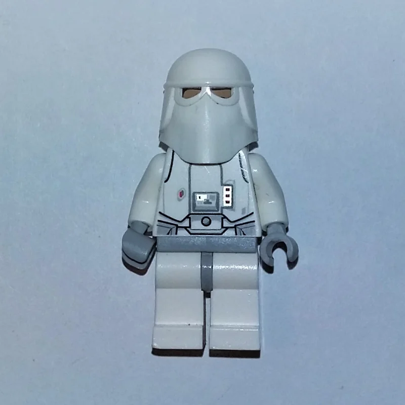 Snowtrooper, Light Bluish Gray Hips, Printed Black Head, Light Bluish Gray Hands