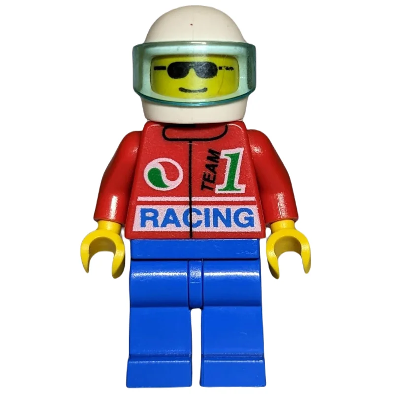 Racer - Octan, Red Torso, Blue Legs, White Helmet