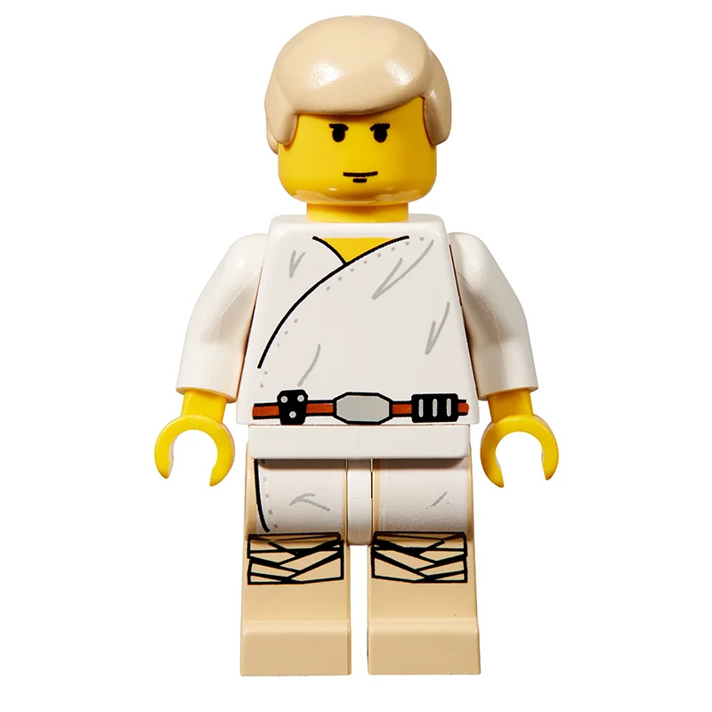 Luke Skywalker, White Robe, Yellow Skin (3626b Head)