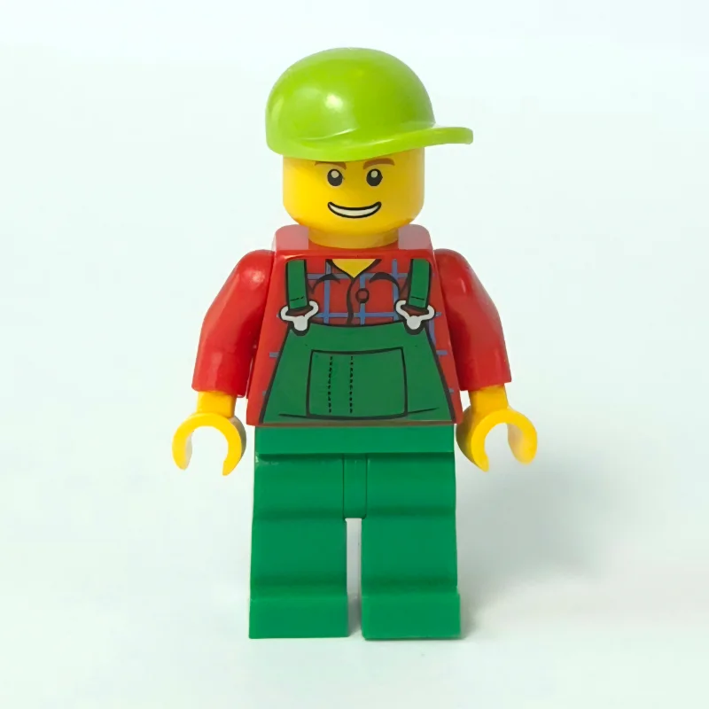Red Torso, Green Overall, Lime Cap