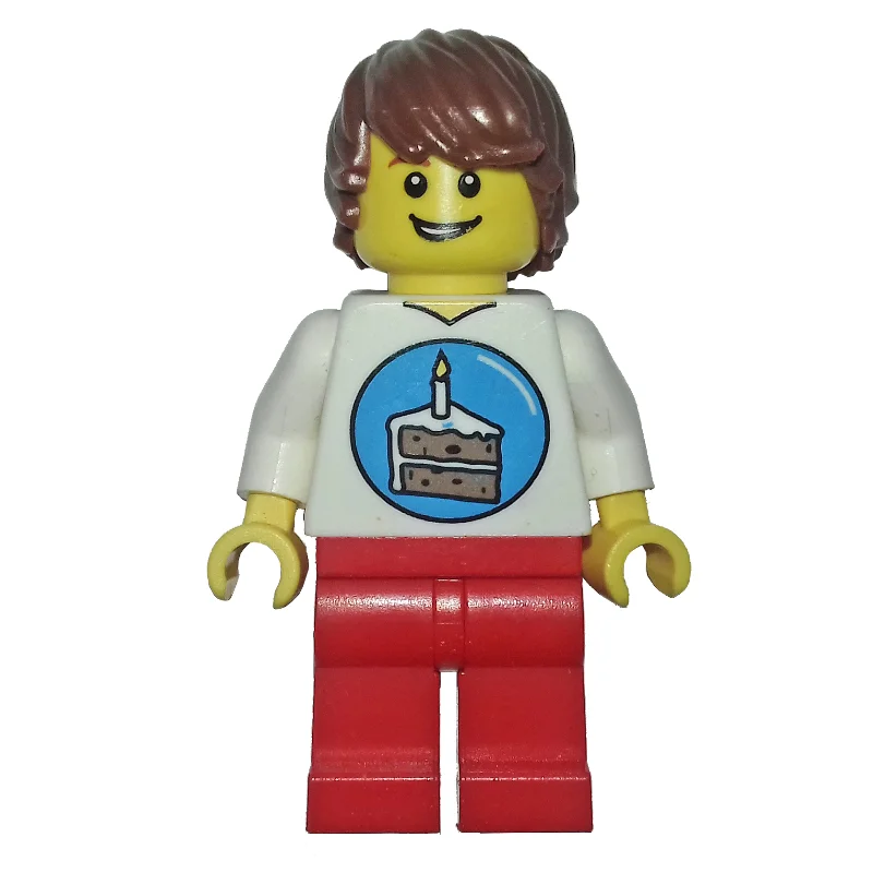 Birthday Boy - White Torso, Red Legs, Reddish Brown Hair