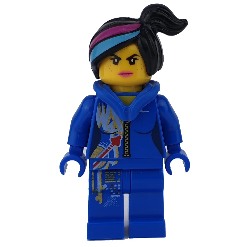 Wyldstyle in blue jumpsuit