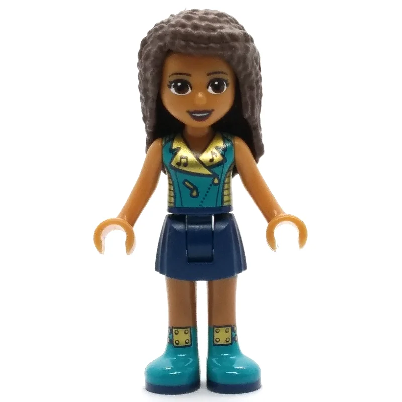 Andrea - Dark Azure/Gold Jacket, Dark Blue Skirt