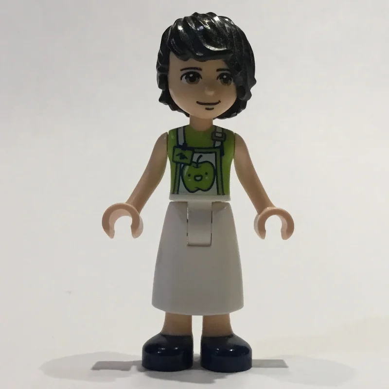 David - Lime Shirt, White Apron