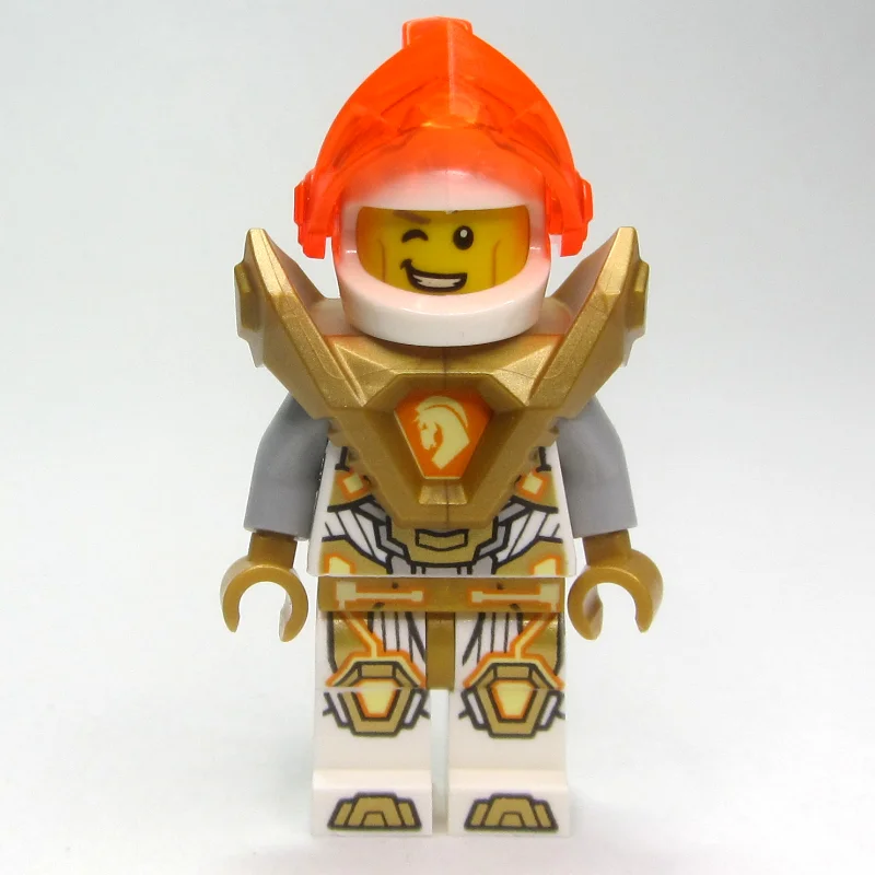 Lance Richmond with Trans-Neon Orange Visor and Shoulder Armor with Orange Chest Emblem