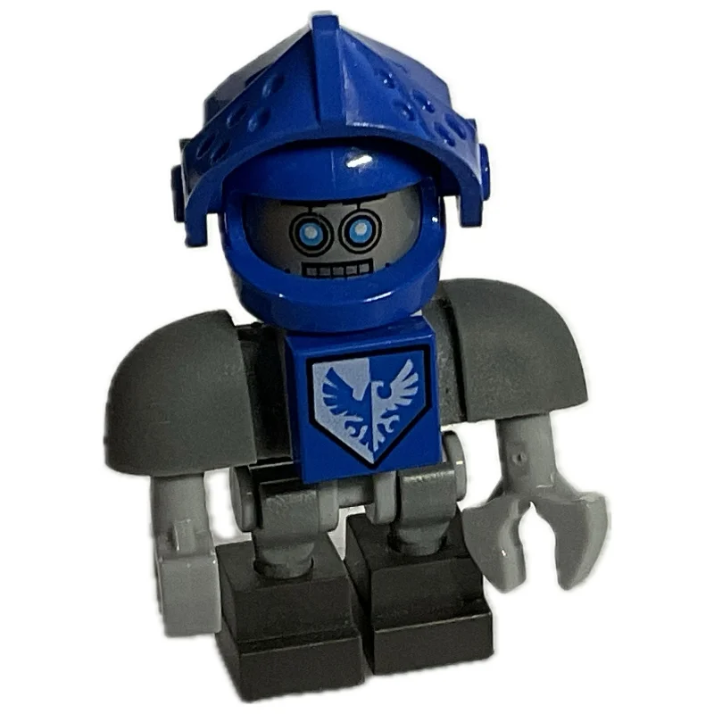 Clay Bot with Blue Helmet and Visor