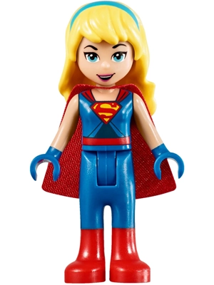 Supergirl with Blue Gloves