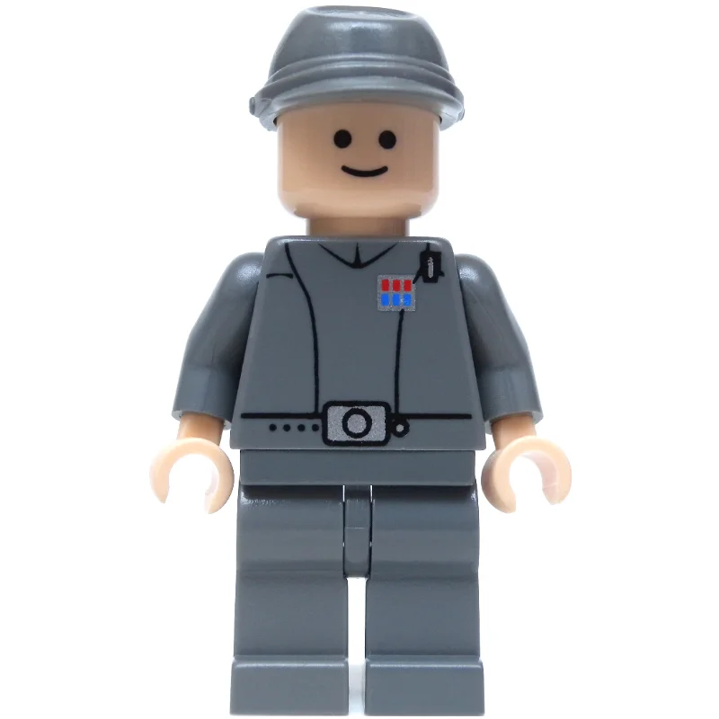 Imperial Officer / Captain / Commandant / Commander, Dark Bluish Gray Uniform, Cavalry Cap, Black Eyes
