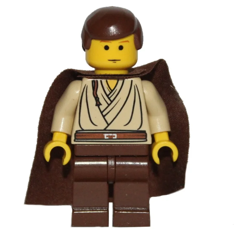 Obi-Wan Kenobi, Padawan, Yellow Skin, Brown Hair and Cape
