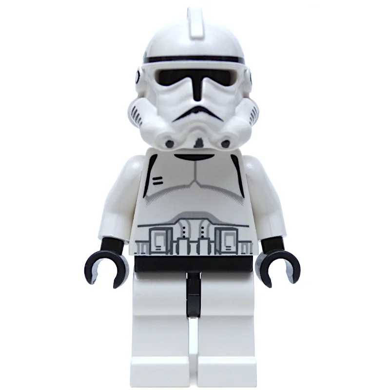 Clone Trooper, Phase II Armor, Plain Black Head, Neck Bracket