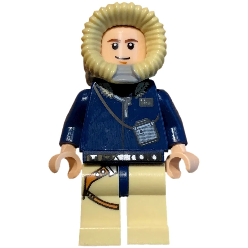Han Solo, Hoth Outfit, Dark Blue Hood, White Pupils