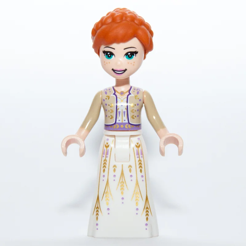Anna - Tan Shirt, White Dress