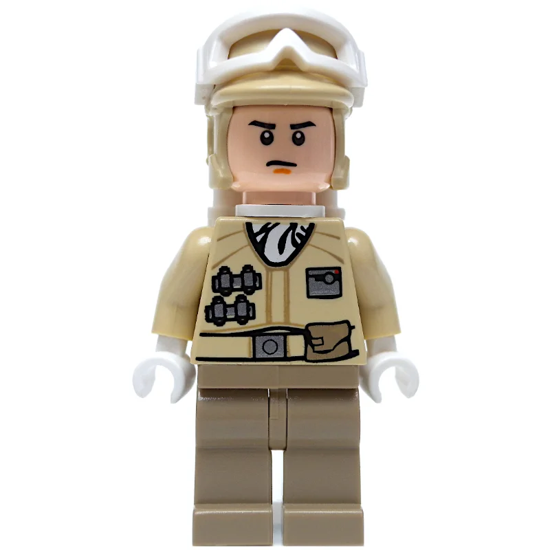 Rebel Trooper in Hoth Uniform, Tan Hat, Orange Chin Line