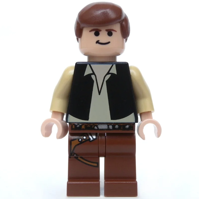 Han Solo, Black Vest, Reddish Brown Legs, Black Eyes