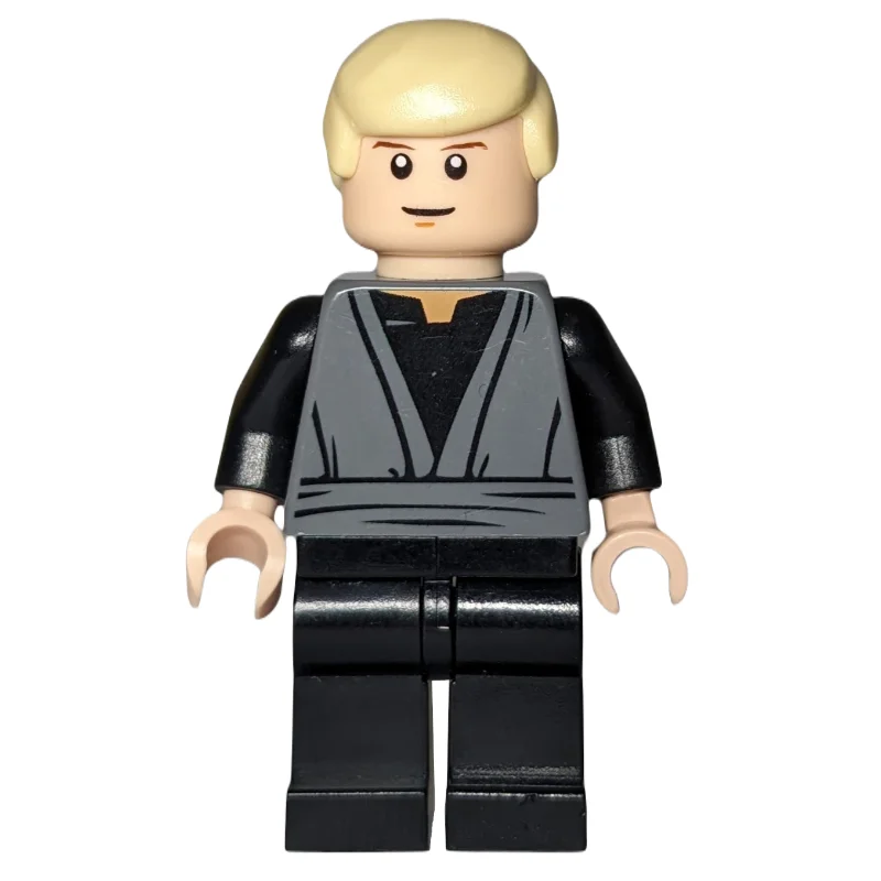 Luke Skywalker, Dark Bluish Gray Robes, Tan Hair, Single Sided Head