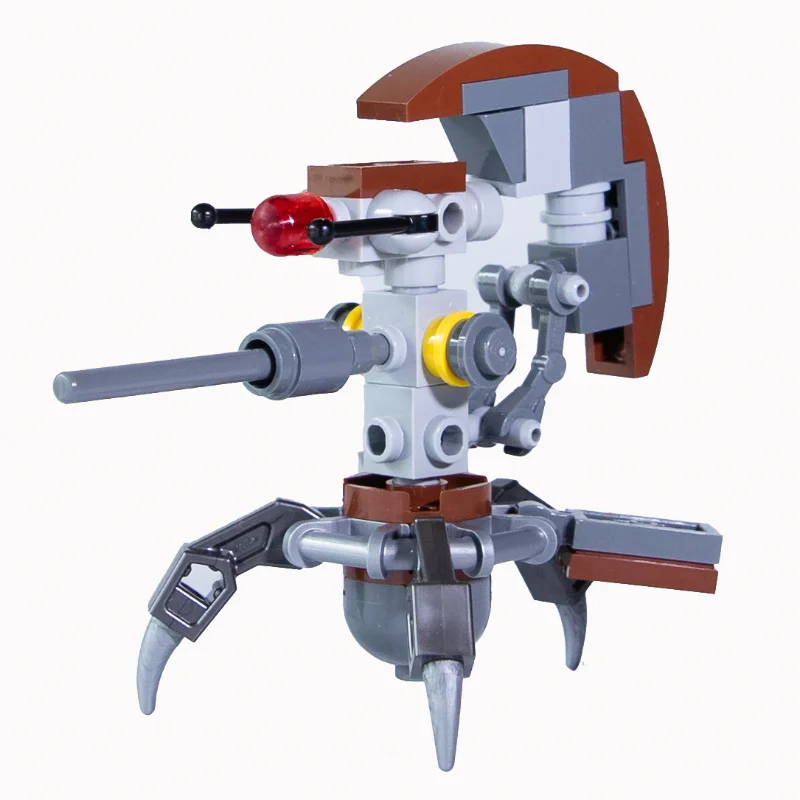 Droideka / Sniper Droid, Reddish Brown Shell, Pearl Dark Gray Legs, Back Armor