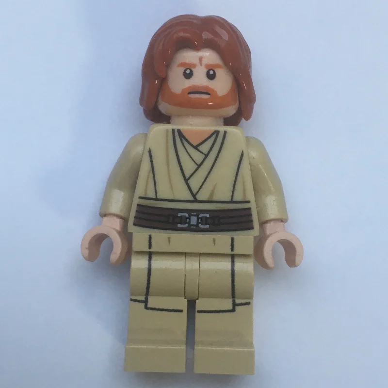 Obi-Wan Kenobi, Tan Legs, Mid-Length Parted Hair