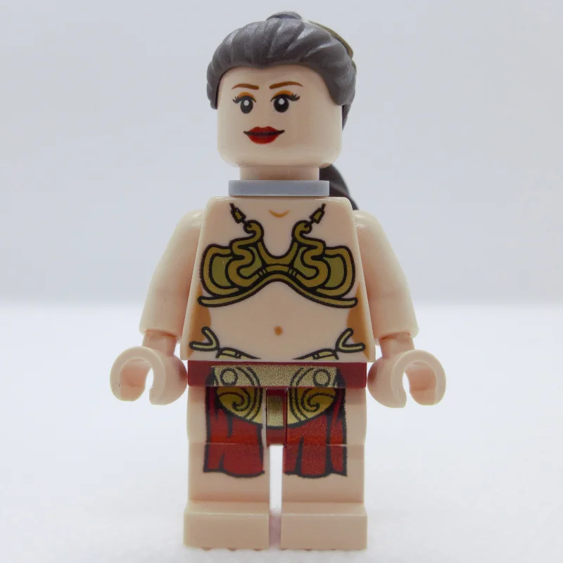 Princess Leia, Slave Outfit, White Pupils, Neck Bracket