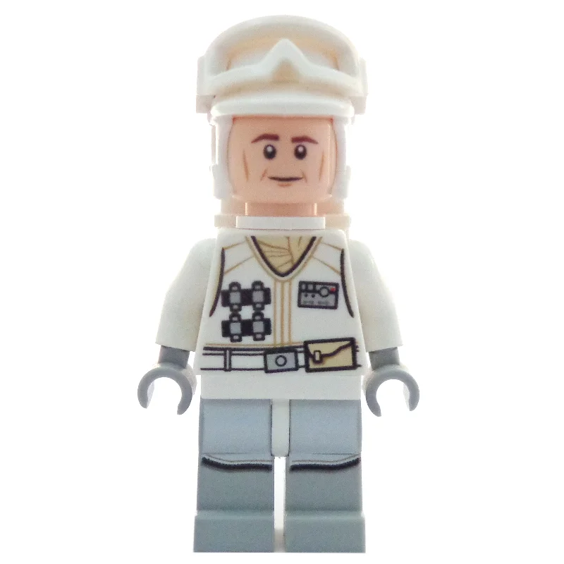 Rebel Trooper in Hoth Uniform, White Hat, White Jacket, Cheek Lines