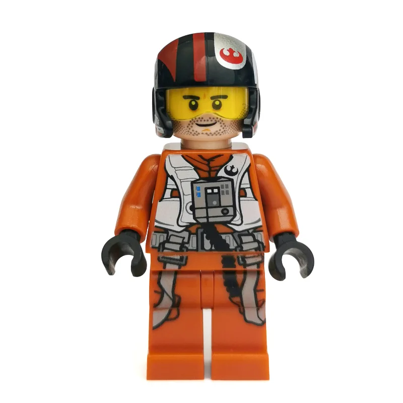 Poe Dameron, Dark Orange Pilot Outfit, Helmet with Visor