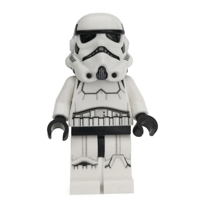 Stormtrooper, Dark Bluish Gray Squares on Back of Helmet