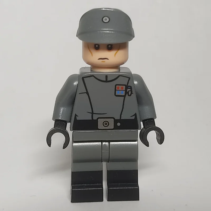 Imperial Officer / Lieutenant, Dark Bluish Gray Uniform, Dual Molded Legs