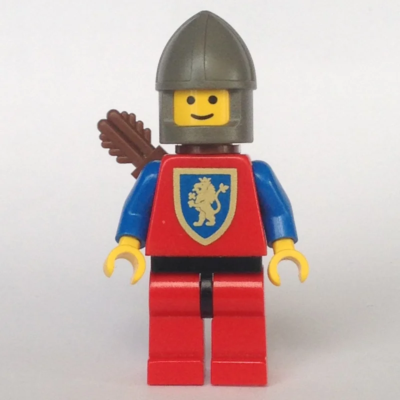 Archer (Crusader Lion) - Red Legs, Dark Gray Chin-Guard