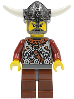 Viking Warrior - Armour, Dark Red Arms, Reddish Brown Legs