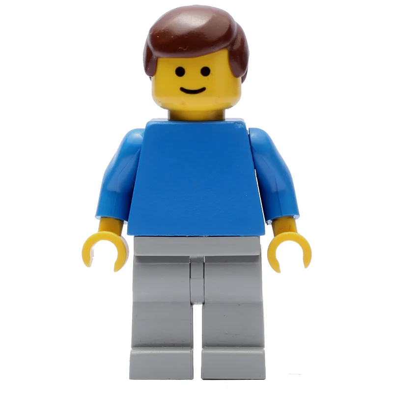 Man - Blue Torso, Light Grey Legs