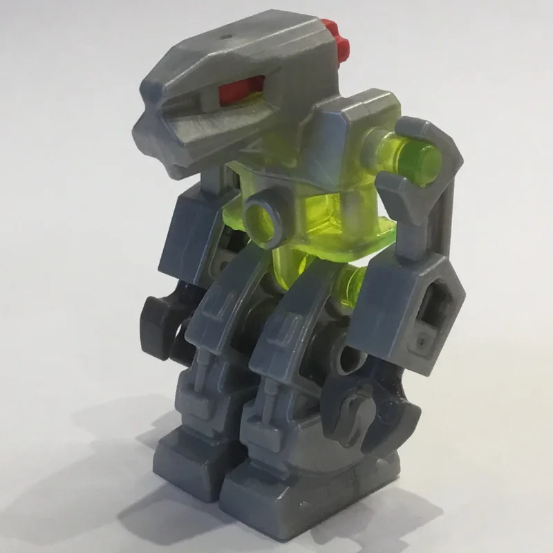 Devastator with Trans-Neon Green Torso and Red Eyes