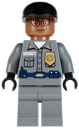 Arkham Asylum Guard, Black Cap, Medium Brown Head