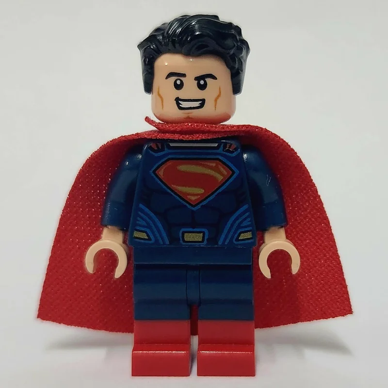 Superman in Dark Blue Suit with Dual Molded Legs with Red Boots