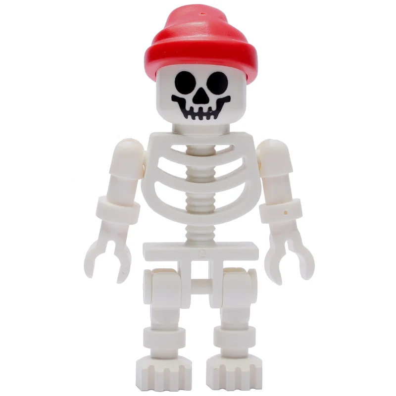 Skeleton, Standard Face, Red Bandana Hat, Ball Joint Arms