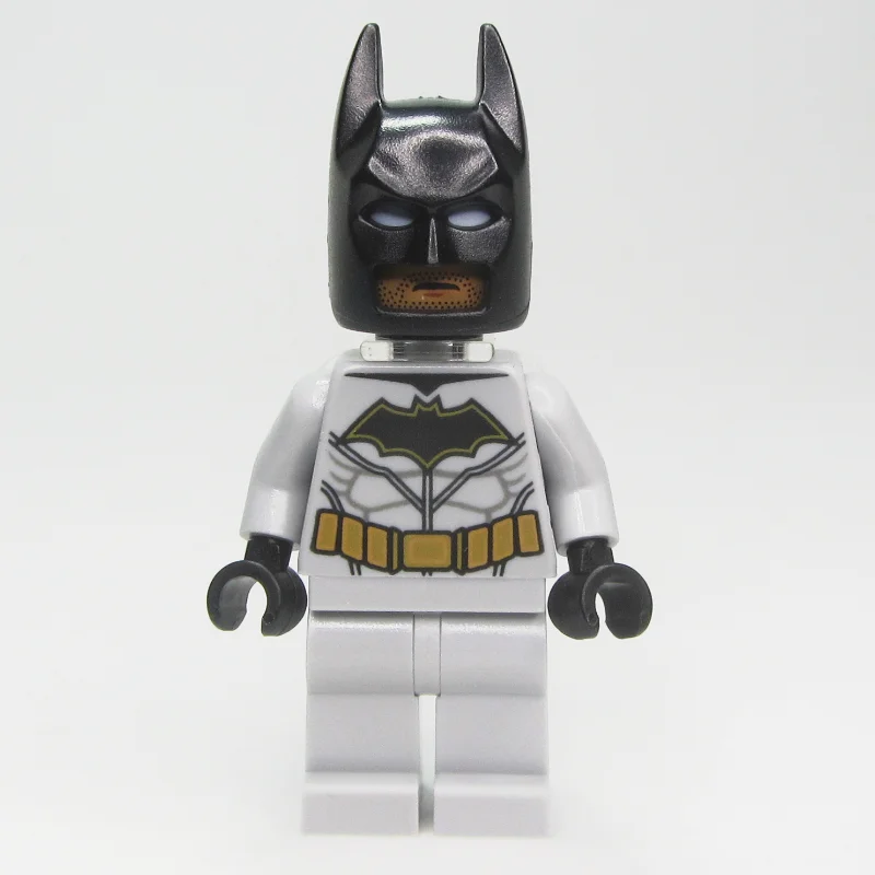 Batman, Light Bluish Gray Suit, Black Cowl, Neck Bracket