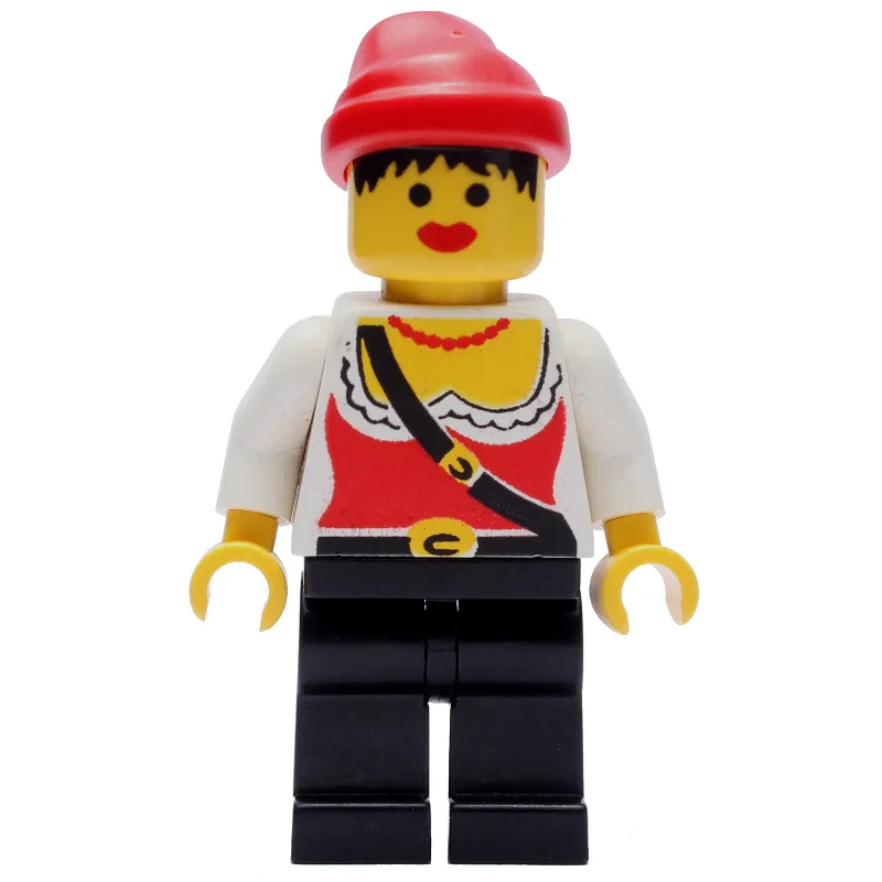 Pirate - Female, Black Legs, Red Bandana