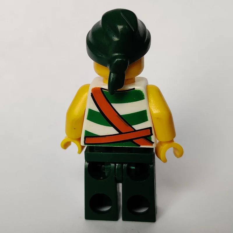 Pirate - Green Stripes, Dark Green Legs, Dark Green Bandana