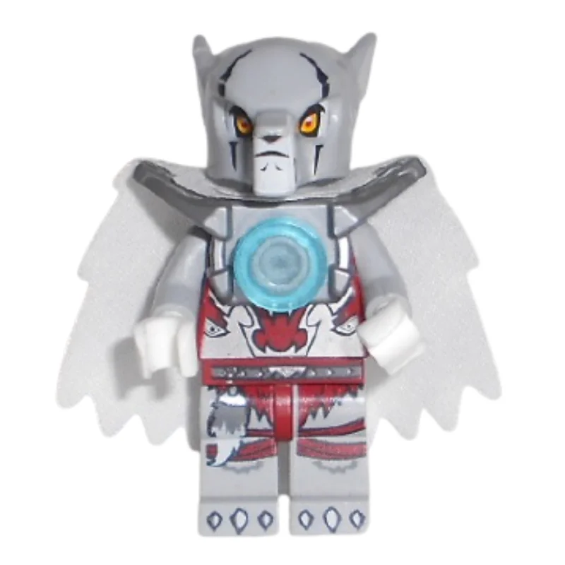 Worriz with Flat Silver Shoulder Armor, and Cape