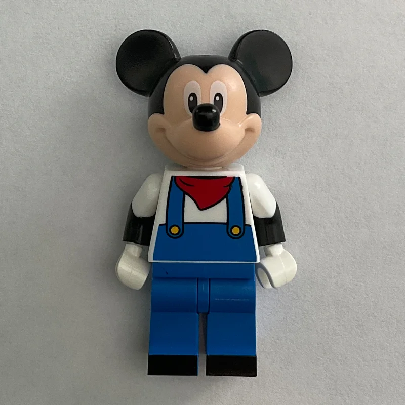 Mickey Mouse in Blue Overalls with Red Bandana
